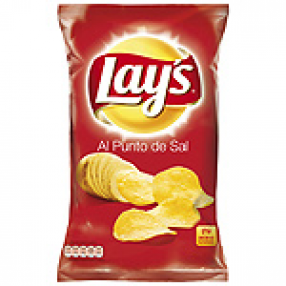 LAYS patatas fritas al punto de sal bolsa 145 grs